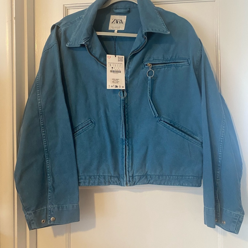 Zara Women's Oversized Denim Jacket in Small, NWT!